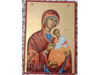 Large hand painted icon 50/35 cm