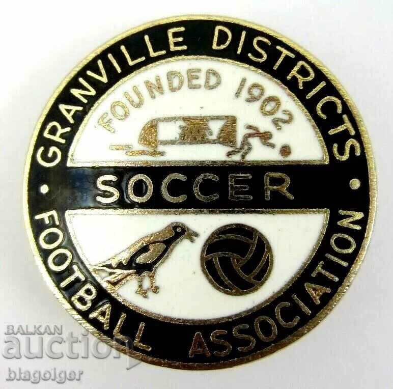 Old Football Badge - Granville Football Association - Enamel with price 12.99 BGN | € 6.64 Old Football Badge - Granville Football Association - Enamel with price 12.99 BGN | € 6.64