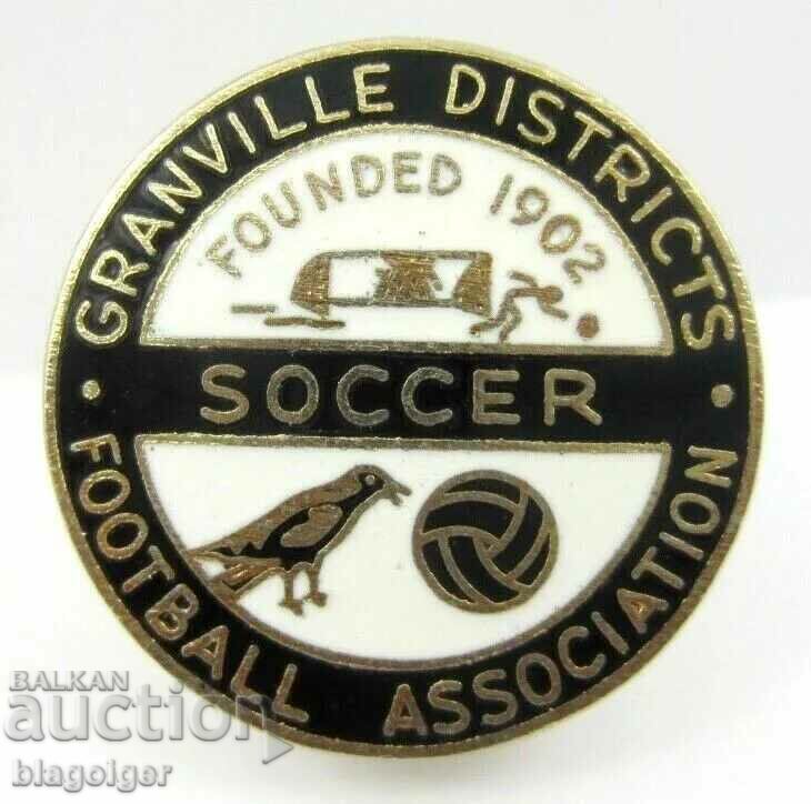 Veche insignă de fotbal - Asociația de fotbal din Granville - email