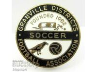Παλιό σήμα ποδοσφαίρου - Ομοσπονδία ποδοσφαίρου Granville - Σμάλτο