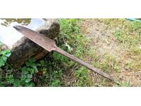 Very old hand forged iron, blade, tool