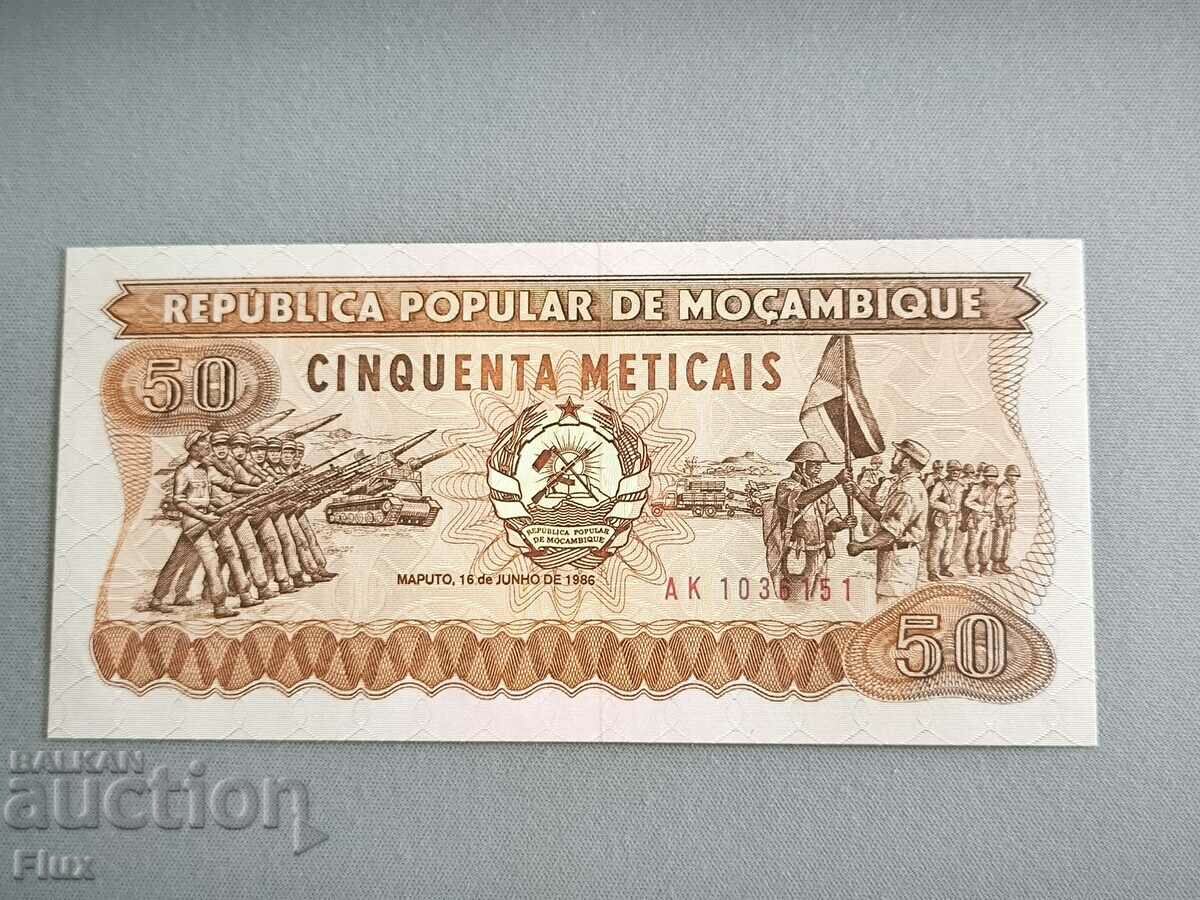 Bancnotă - Mozambic - 50 meticais UNC | 1986
