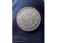 5 Francs 1870 Belgium Silver