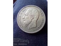 5 Franci 1870 Belgia Argint