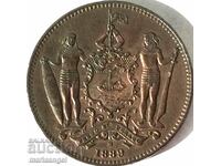 Borneo britanic 1 cent 1889