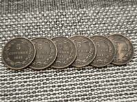 6 броя от 5 стотинки 1881