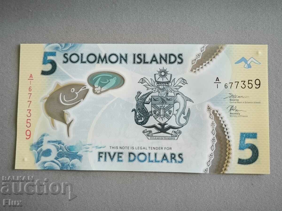 Banknote - Solomon Islands - 5 Dollars UNC | 2019