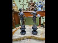 A great pair of antique collectible French figures