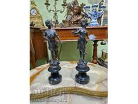 A great pair of antique collectible French figures