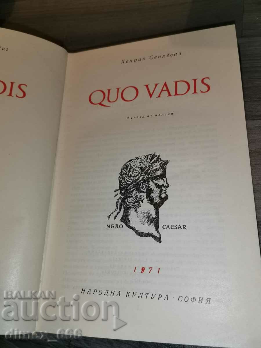 Quo vadis (no cover) Henrik Sienkiewicz