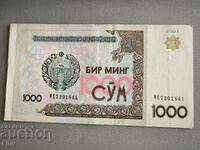 Τραπεζογραμμάτιο - Ουζμπεκιστάν - άθροισμα 1000 | 2001