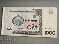 Bancnotă - Uzbekistan - 1000 sumă | 2001