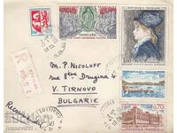 Traveled envelope from France