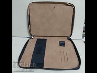 HP laptop bag, leather, organizer