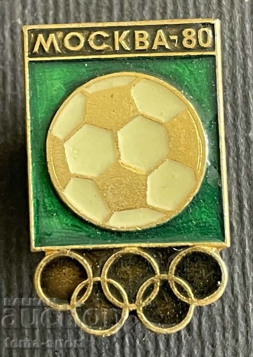 588 Ολυμπιακό σήμα της ΕΣΣΔ Ολυμπιακοί Αγώνες Μόσχα 1980. Ποδόσφαιρο