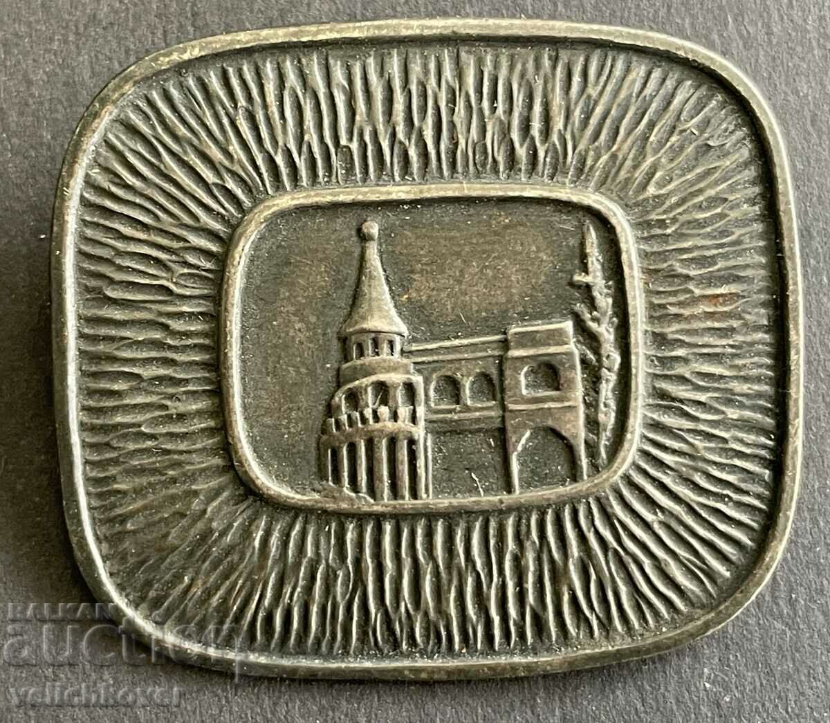 37446 Broșă Insigna Ungaria Turnurile Pescarilor din Budapesta anii 1960