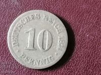 1874 10 pfennig G
