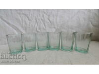 Set of 6 glasses for brandy from the time of the soca
