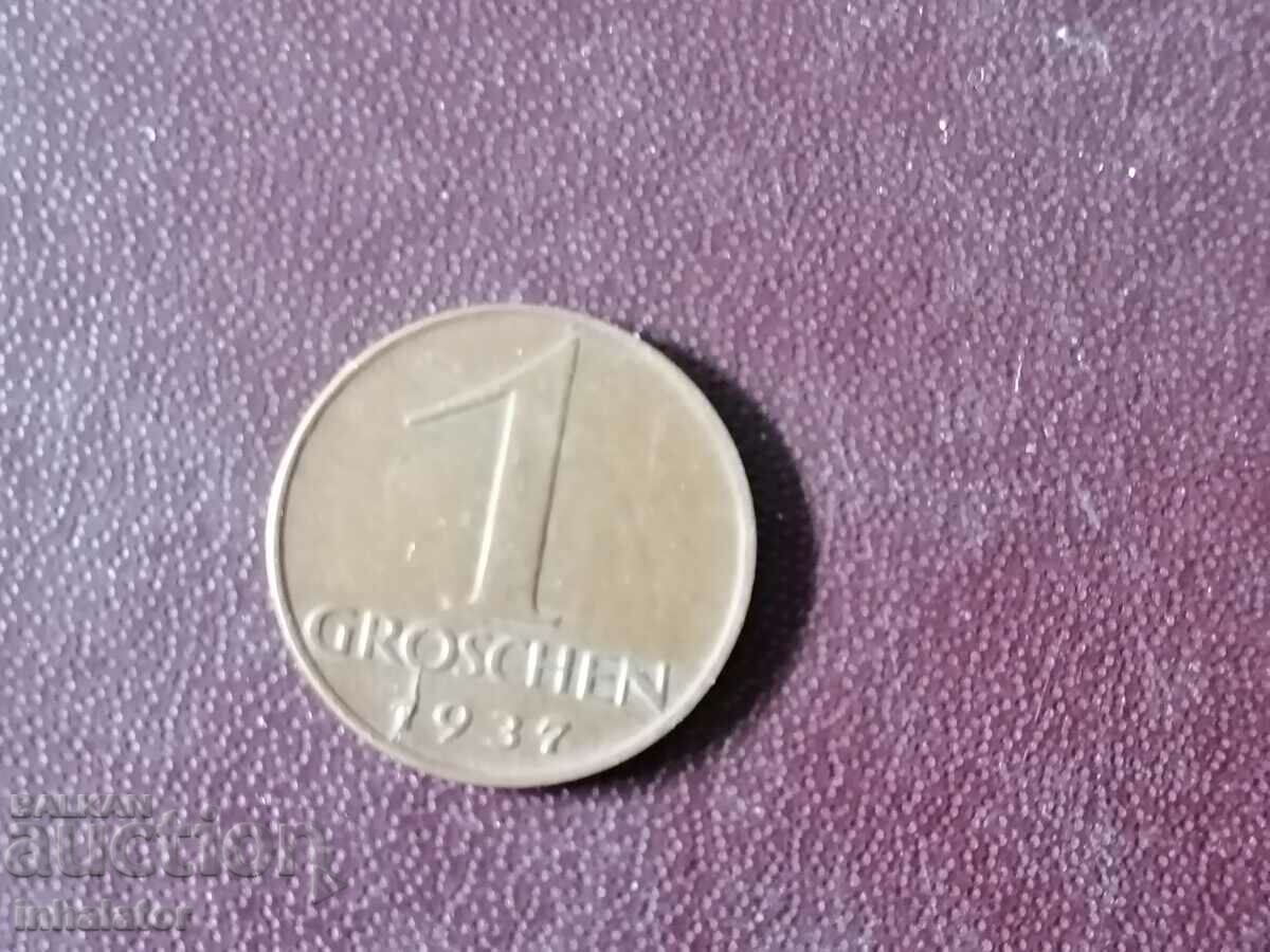 1 penny 1937 Austria