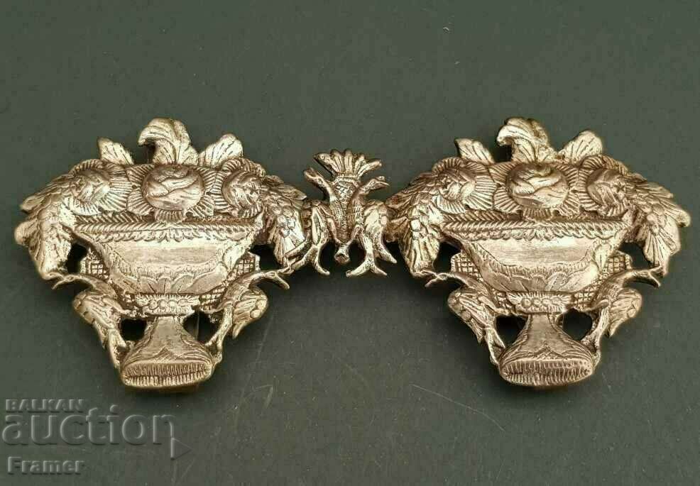 Възрожденски уникални сребърни перфектни пафти пафта 19 век с цена € 330.00 | 645.42 лв.