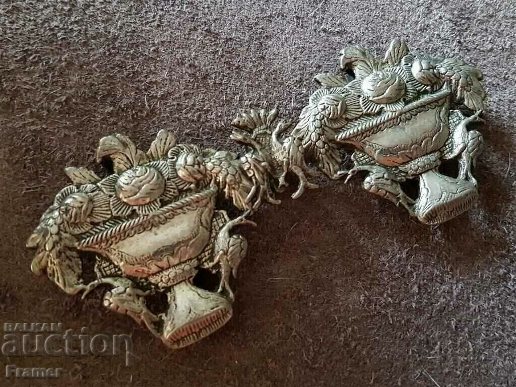 Аукцион Възрожденски уникални сребърни перфектни пафти пафта 19 век