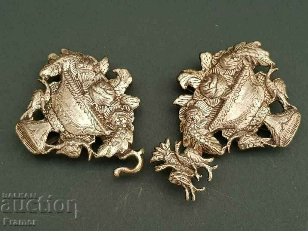 Възрожденски уникални сребърни перфектни пафти пафта 19 век - 6