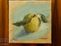 Oil painting - Still life - Apple - 20/20cm