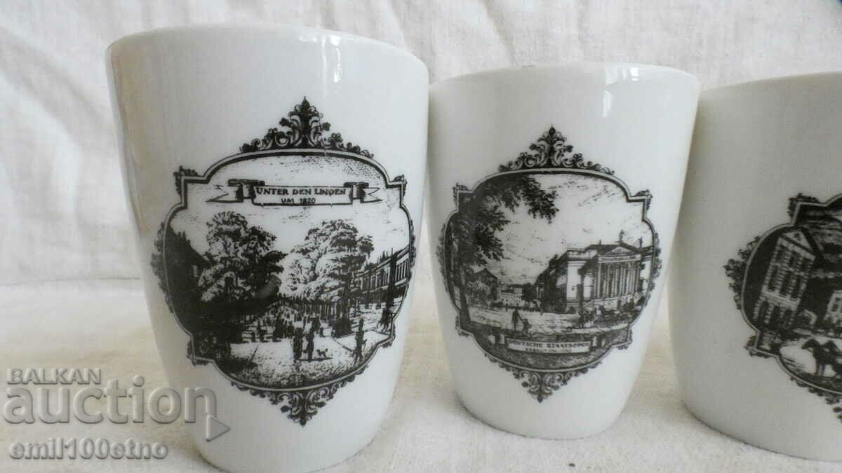 4 cups Berlin Germany porcelain Wallendorf 1764 with price 15.00 BGN | € 7.67 4 cups Berlin Germany porcelain Wallendorf 1764 with price 15.00 BGN | € 7.67