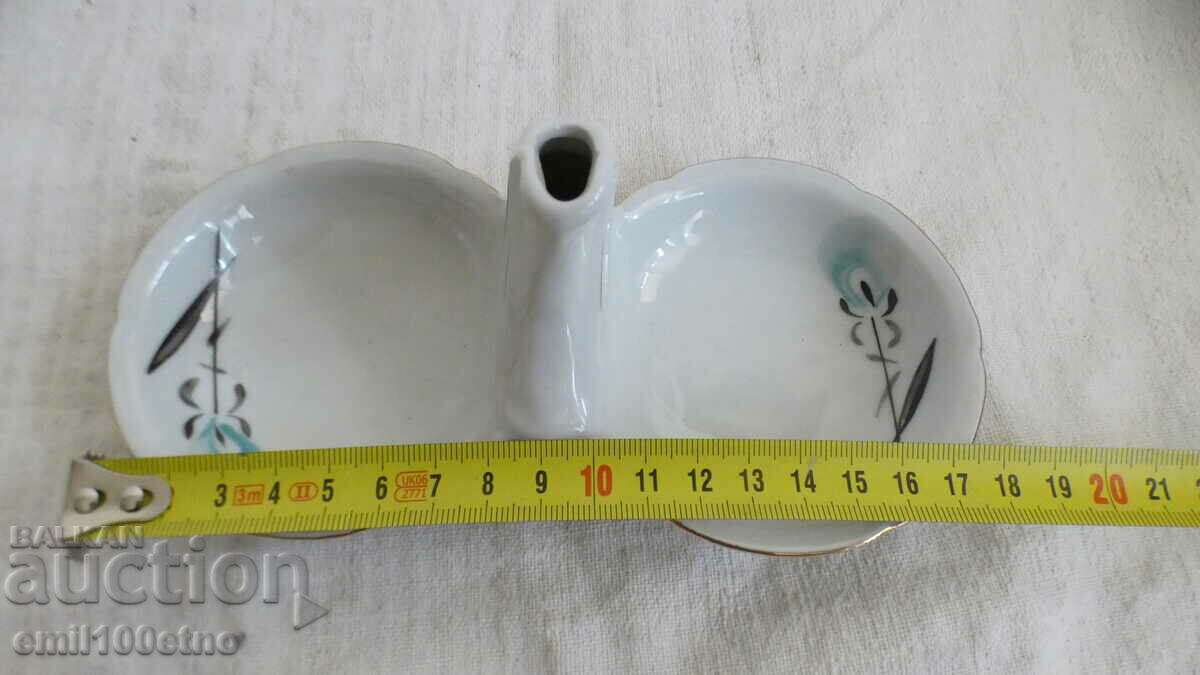 Old Bulgarian porcelain Isis salt shaker - 7