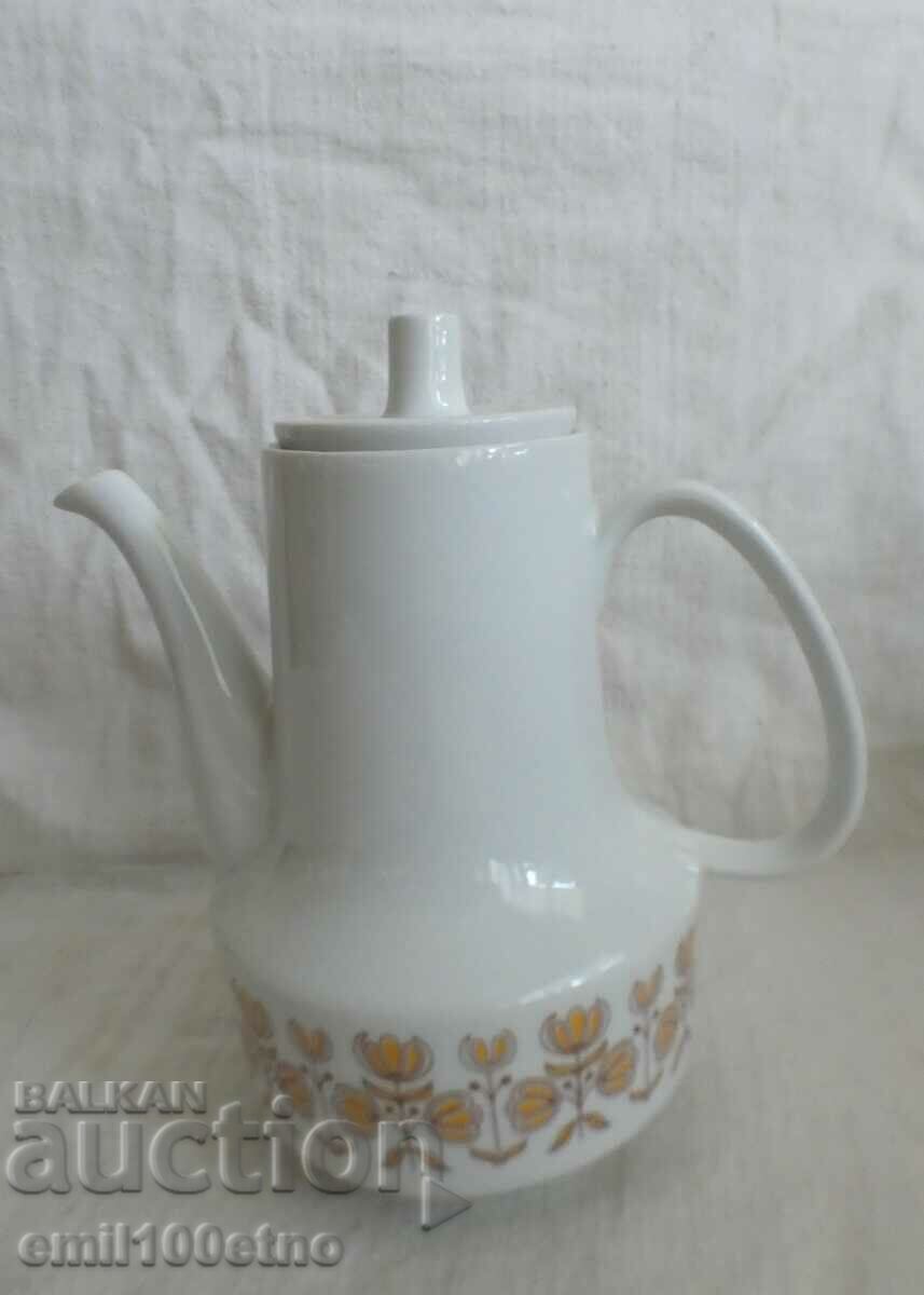 Teapot - jug old Bulgarian porcelain Djanko Stefanov Razgrad