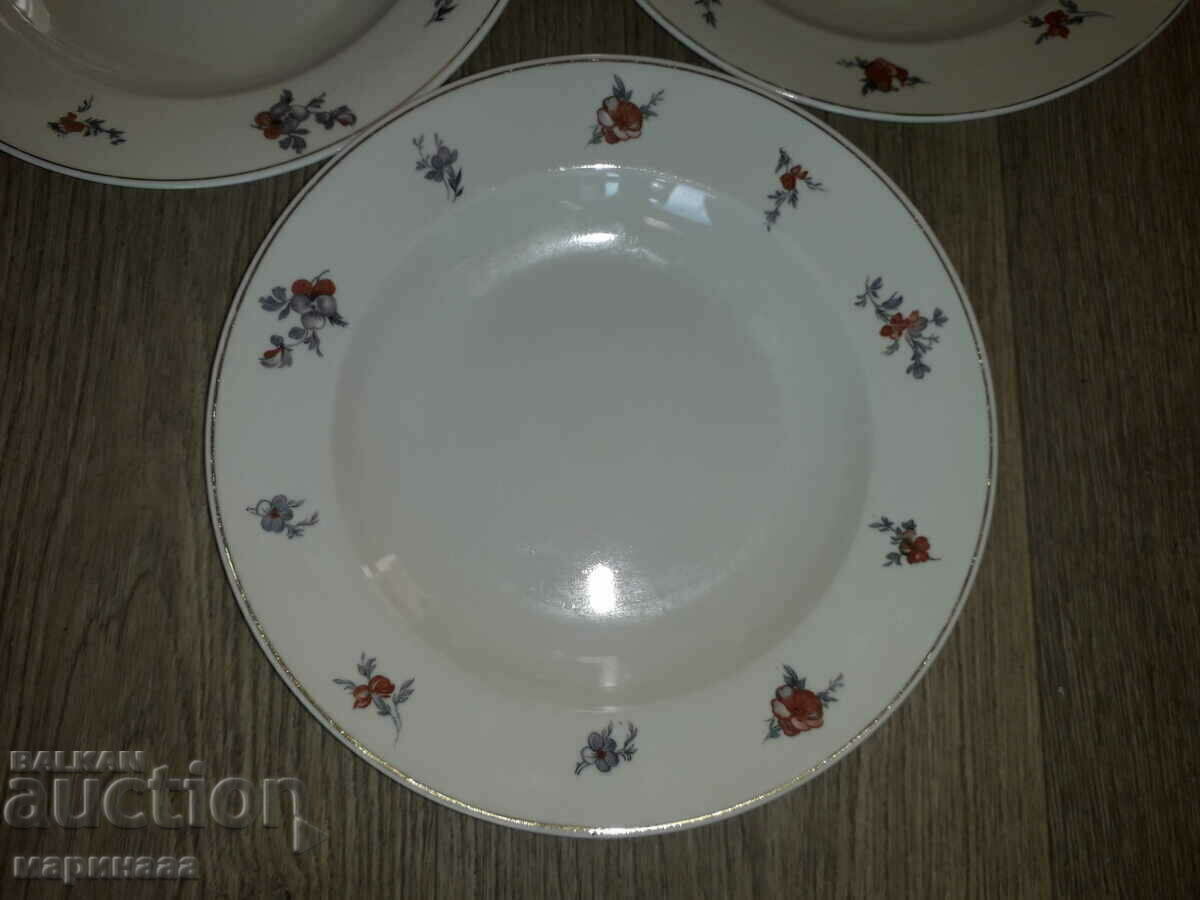 Auction NEW SOUP PLATES. PORCELAIN. SWITZERLAND Auction NEW SOUP PLATES. PORCELAIN. SWITZERLAND