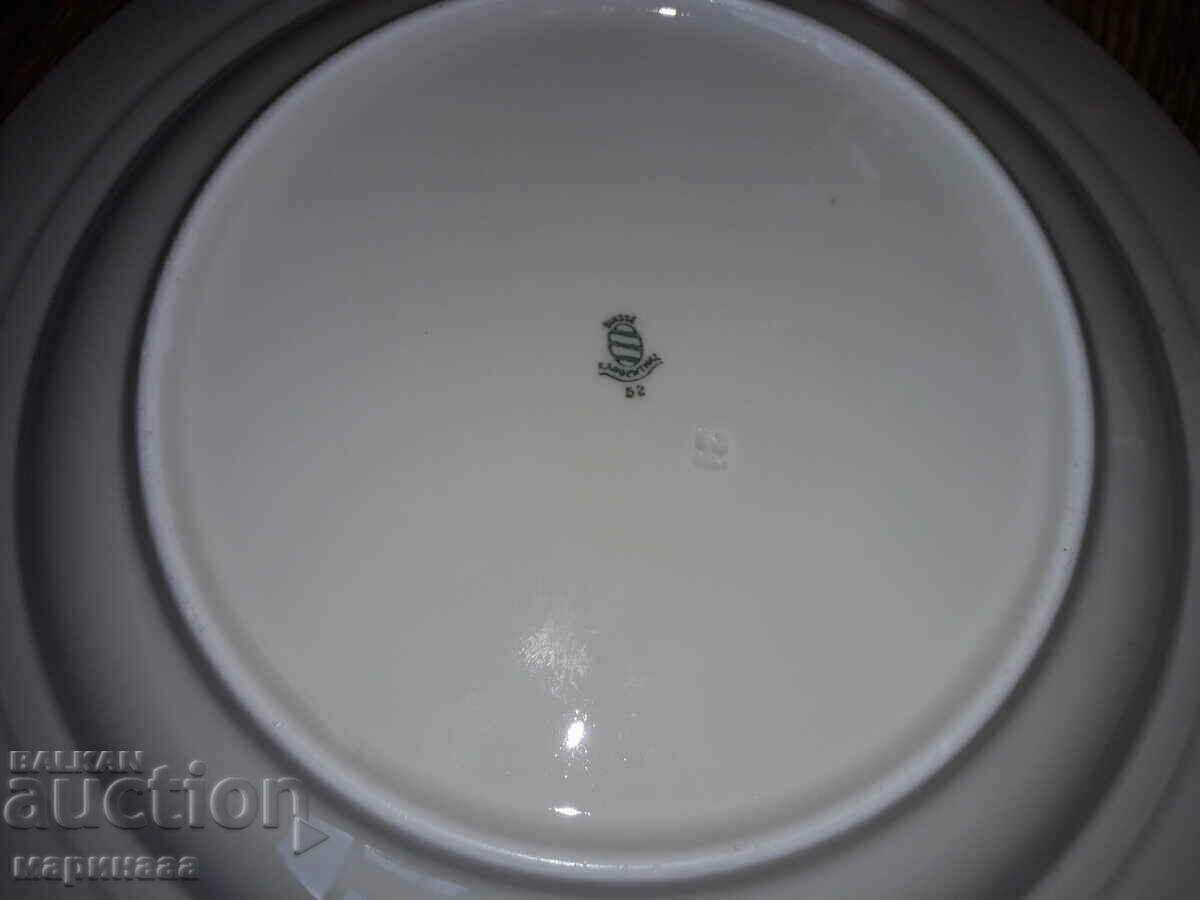 NEW SOUP PLATES. PORCELAIN. SWITZERLAND - 5 NEW SOUP PLATES. PORCELAIN. SWITZERLAND - 5