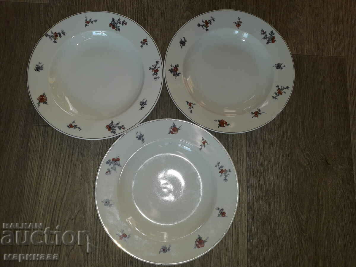 NEW SOUP PLATES. PORCELAIN. SWITZERLAND NEW SOUP PLATES. PORCELAIN. SWITZERLAND