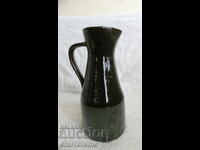 Handmade ceramic wine jug