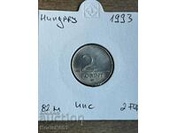 2 Forint 1993 Hungary AU/UNC