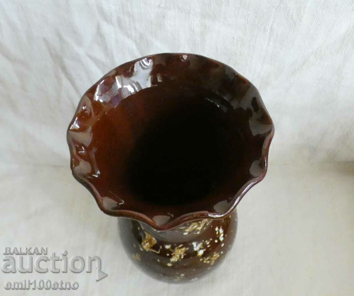 Ceramic vase HN TPK Bulgarian folk art Sofia with price 15.00 BGN | € 7.67 Ceramic vase HN TPK Bulgarian folk art Sofia with price 15.00 BGN | € 7.67