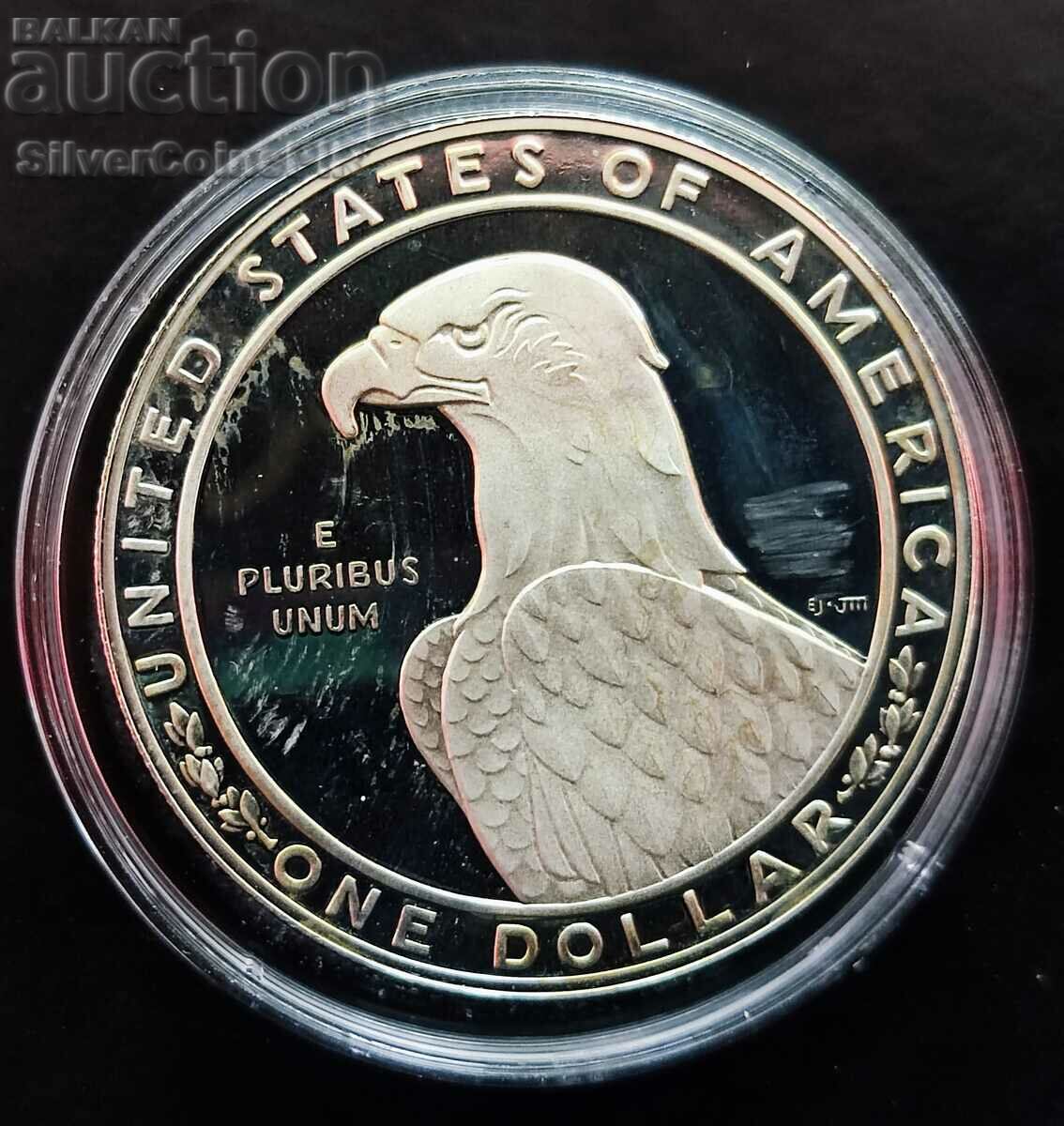 Argint 1$ Jocurile Olimpice 1983 S SUA