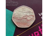 50 Pence 2011 Ολυμπιακοί Αγώνες κολύμβησης Μεγάλη Βρετανία