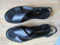 Sandale noi de dama MARCO TOZZI negre, piele naturala, 41