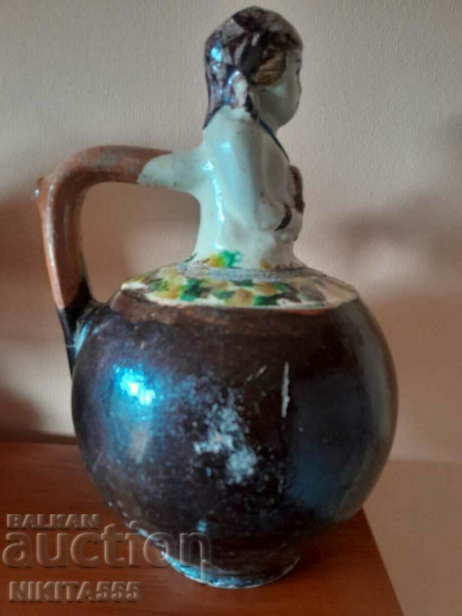 Delivery of Old Rare Ritual Pitcher - Girl with Rabbit