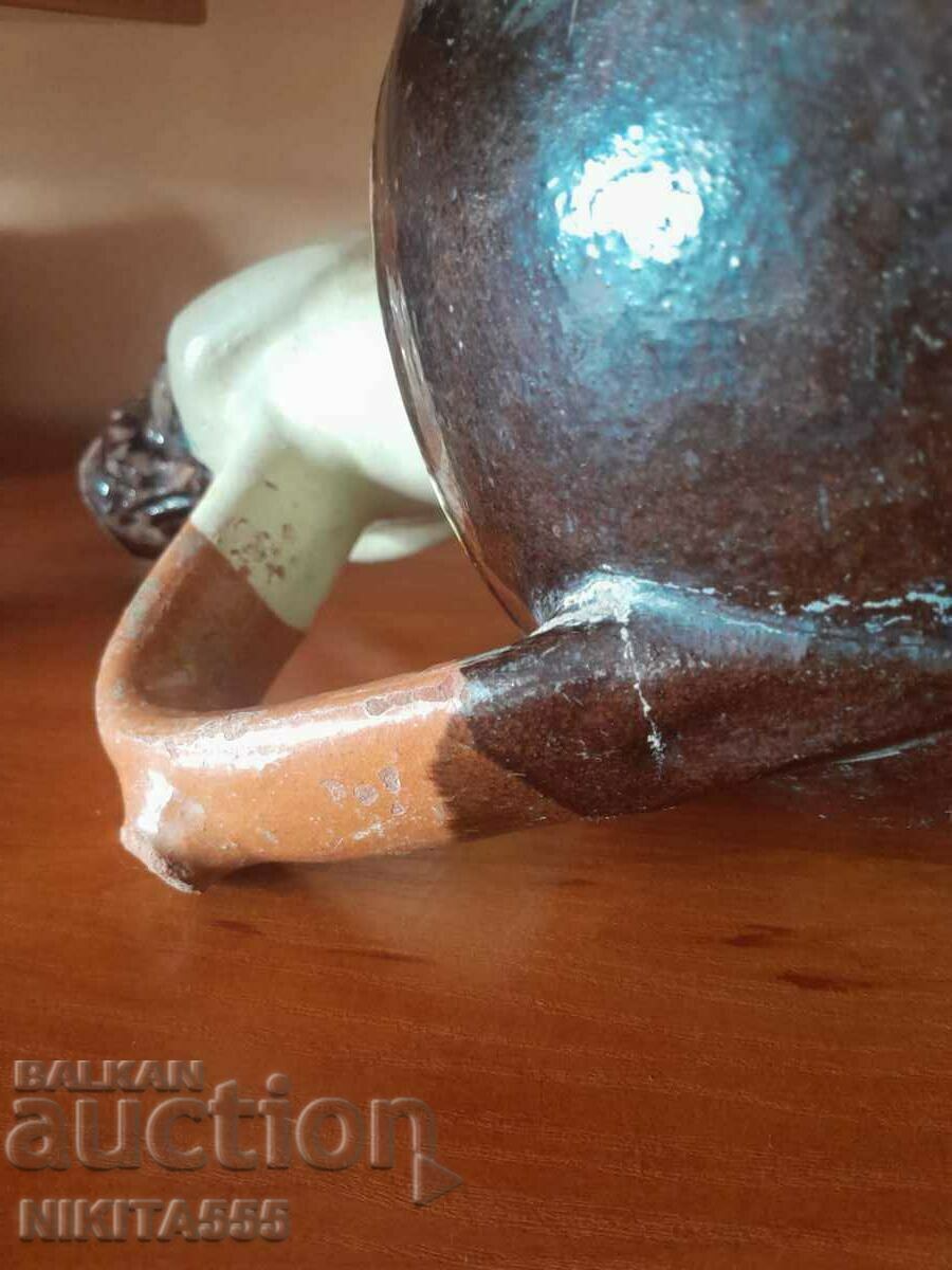 Old Rare Ritual Pitcher - Girl with Rabbit - 6