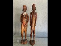 African wooden figures figurines