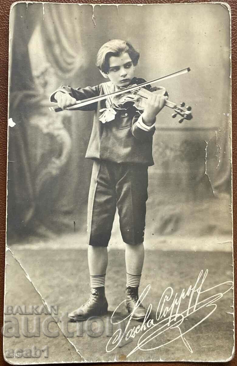 Καρτ ποστάλ βιολιστής