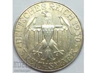 3 γραμματόσημα 1930 A Germany Zeppelin 3 Reich Gold PATINA