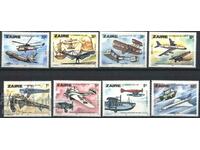 Чисти марки Авиация Самолети 1978 от Заир