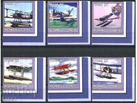 Clean Stamps Aviation Airplanes Seaplanes 2002 from Mozambique