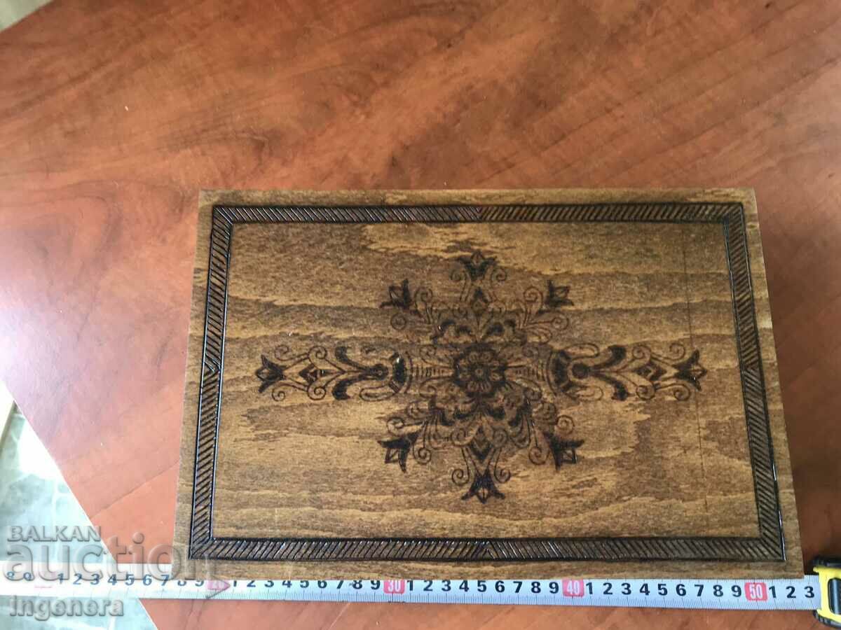 BOX WOOD PYROGRAPH DRAWING ANTIQUE FROM SOCA MOSTRA with price 28.00 BGN | € 14.32 BOX WOOD PYROGRAPH DRAWING ANTIQUE FROM SOCA MOSTRA with price 28.00 BGN | € 14.32