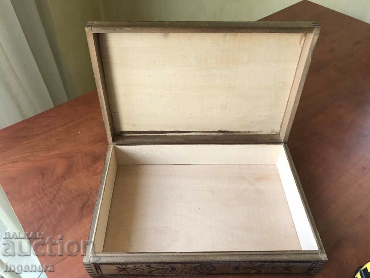 Auction BOX WOOD PYROGRAPH DRAWING ANTIQUE FROM SOCA MOSTRA Auction BOX WOOD PYROGRAPH DRAWING ANTIQUE FROM SOCA MOSTRA