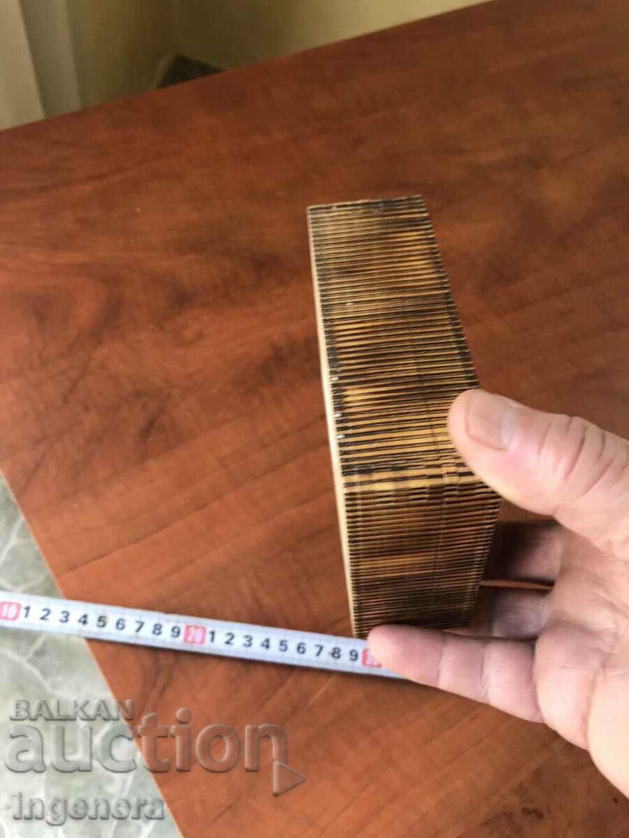 BOX WOOD PYROGRAPH DRAWING ANTIQUE FROM SOCA MOSTRA - 5