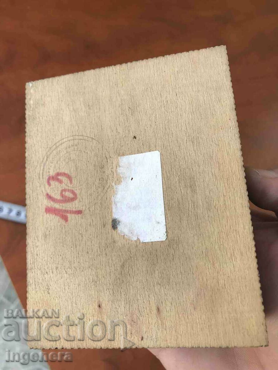 BOX WOOD PYROGRAPH DRAWING ANTIQUE FROM SOCA MOSTRA - 6